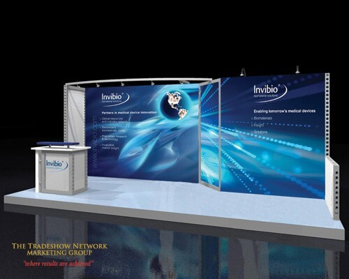 Trade show stand 10 x 20
