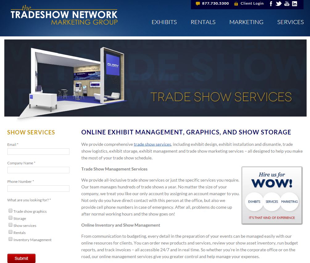 trade show marketing services