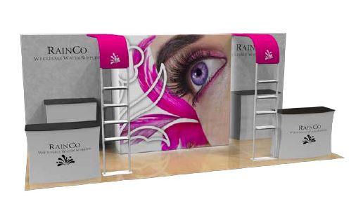 10x20 fabric booth from the tradeshow network
