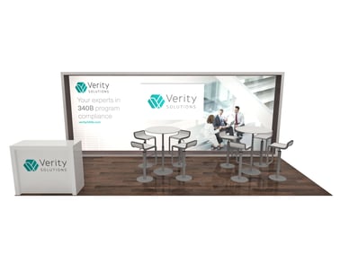 10x20 trade show booth by the tradeshow network marketing group