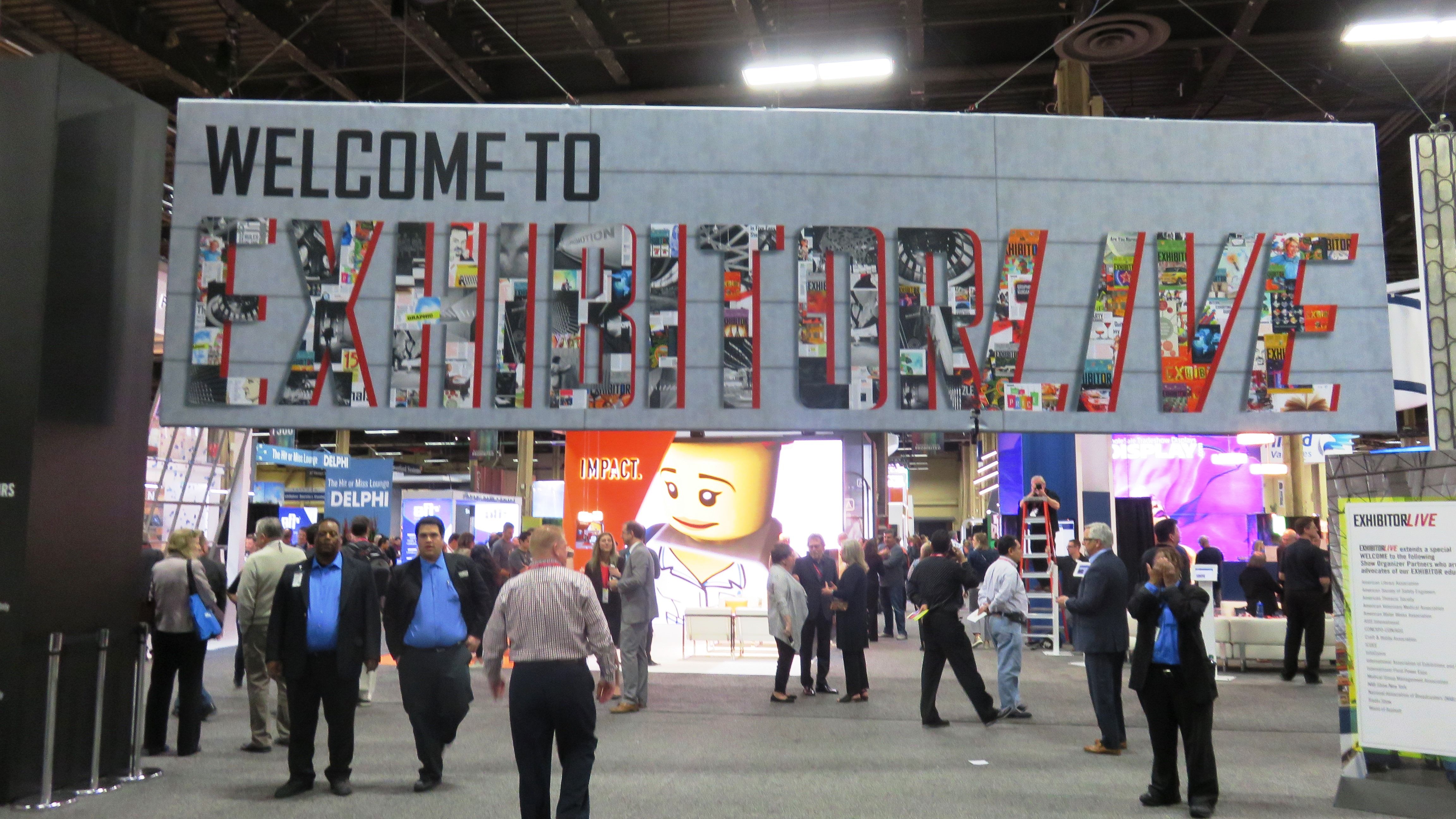 Trade show displays at EXHIBITORLIVE 2017