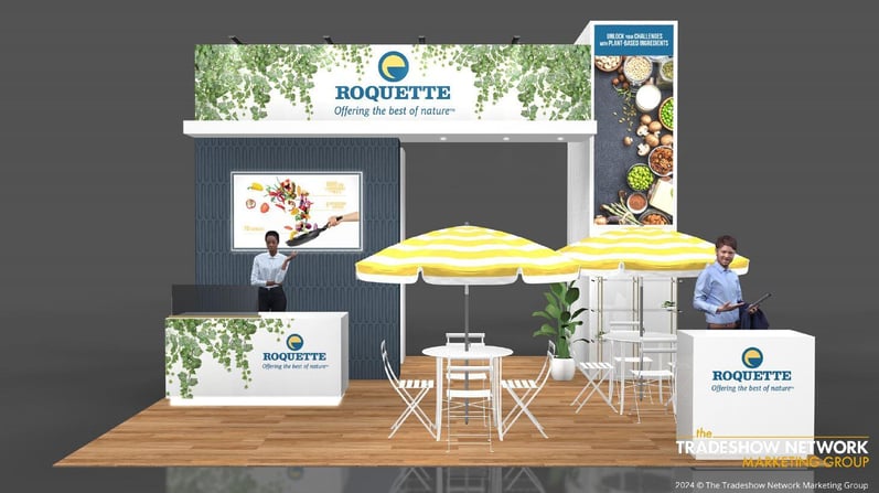 20x20 booth by the tradeshow network