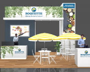 20x20 island booth