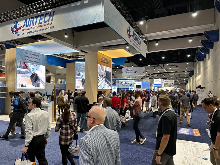 prospects on a trade show floor