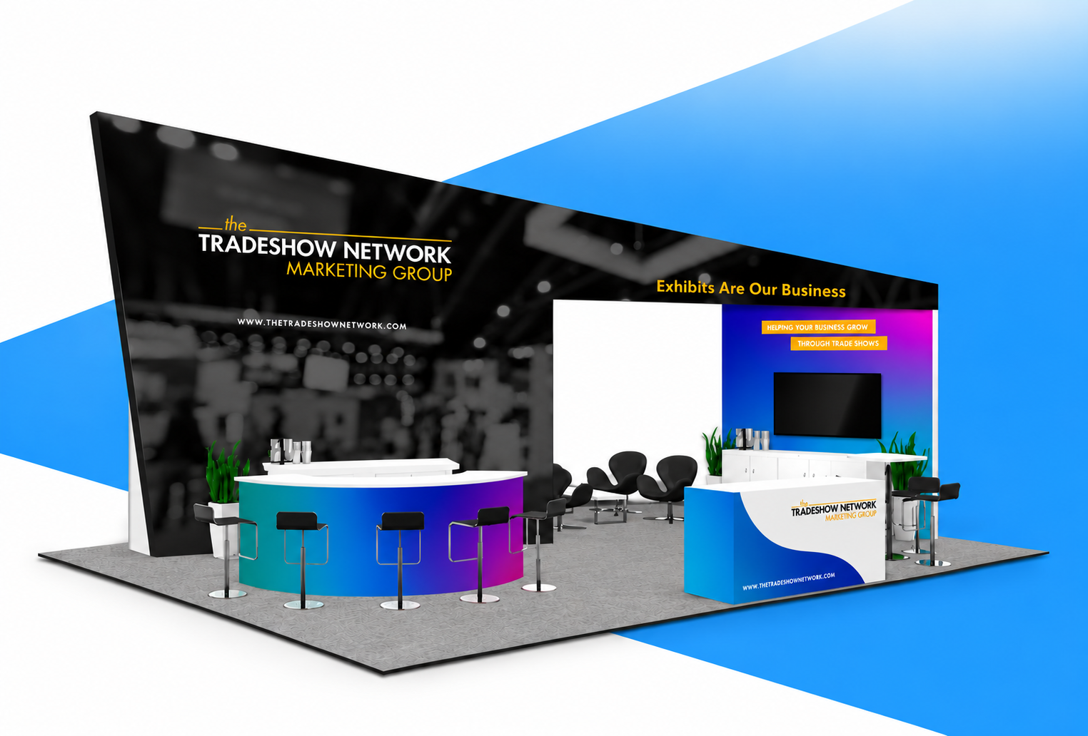 20x30 packaged rental booth