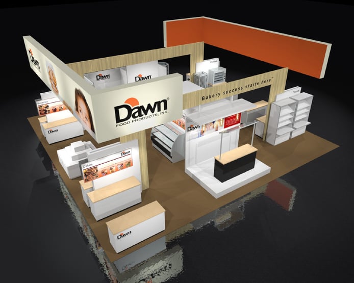 20x50 rental booth houseware show