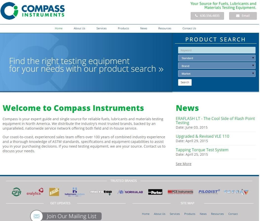 Launch of new website for trade show marketing client