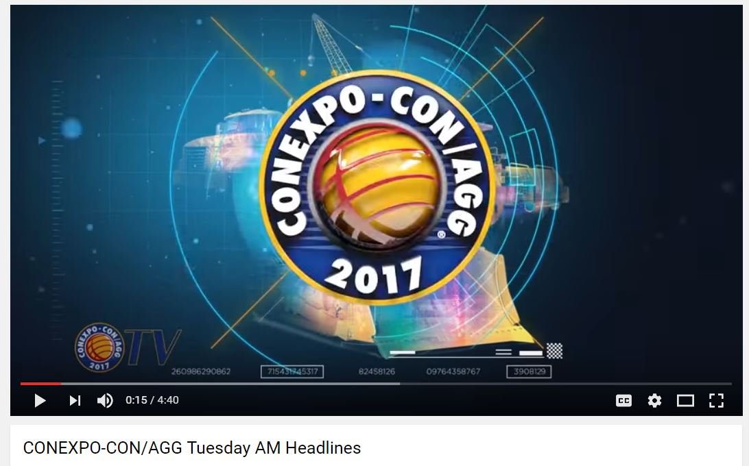 Conexpo 2017 video recap