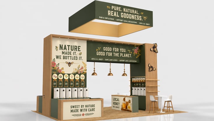 Island Rental Booth design