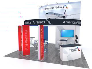 20x20 interactive trade show booth