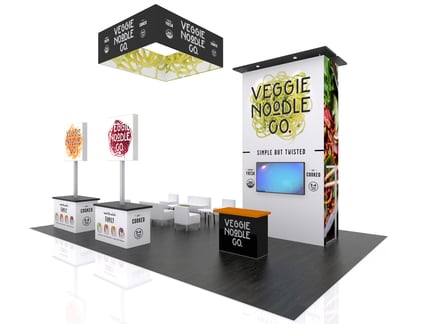 20x20 trade show rental display