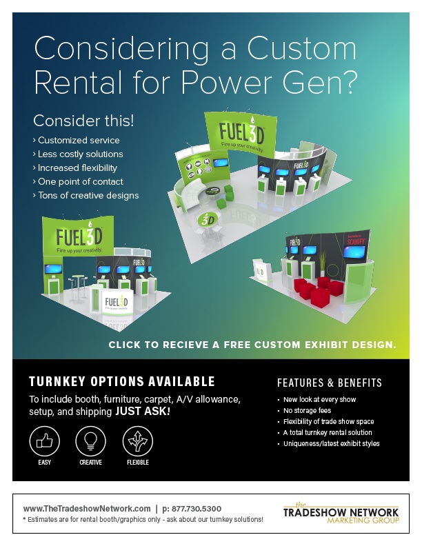 rental exhibits for power gen and ces show