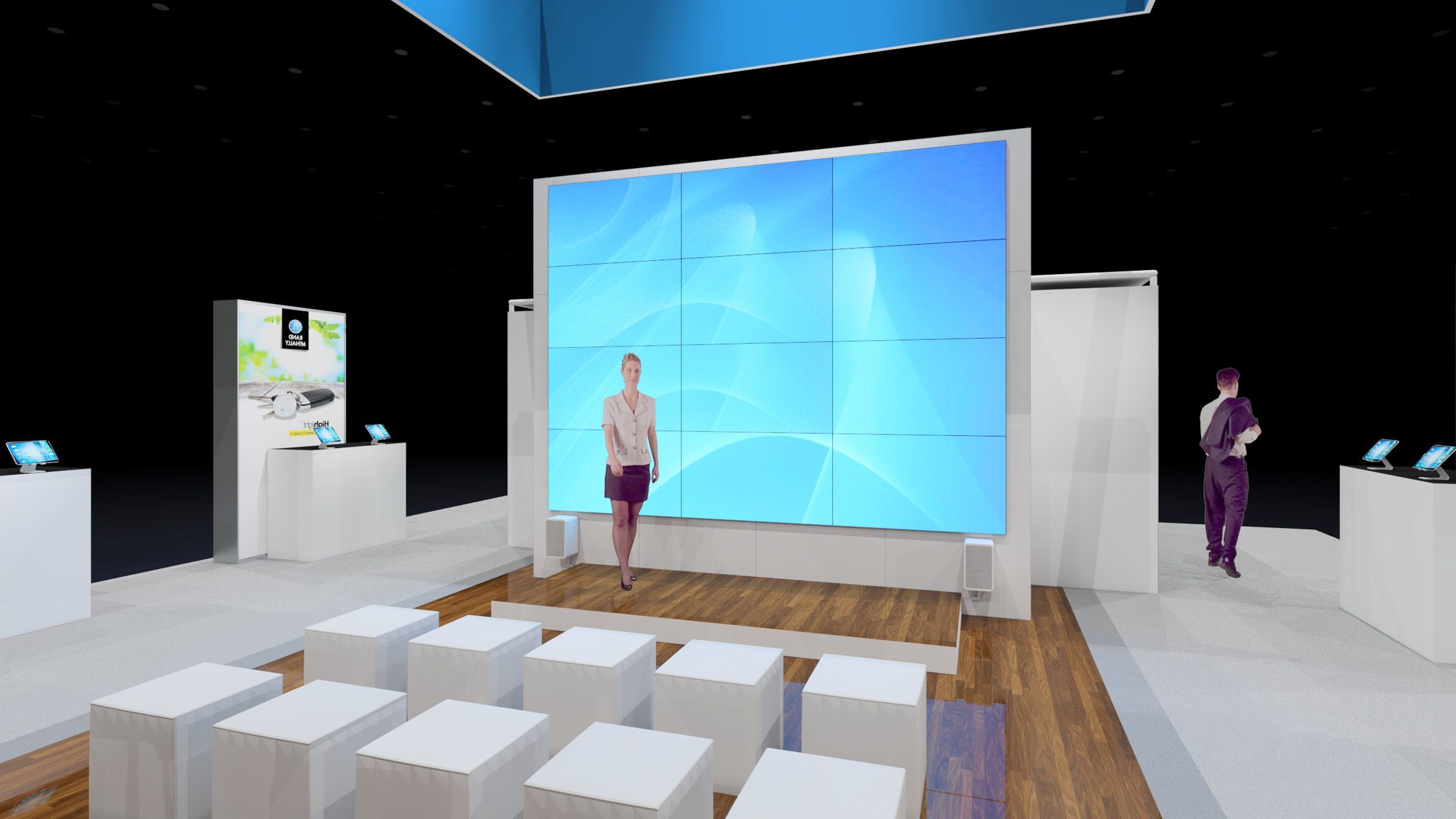 video wall trends for trade show events
