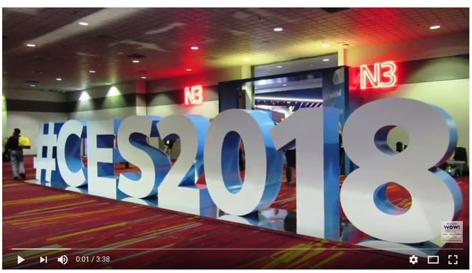 2018 CES video of trade show booths from the tradeshow network