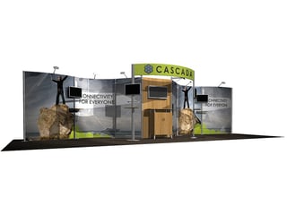 20x30 inline trade show booth in chicago