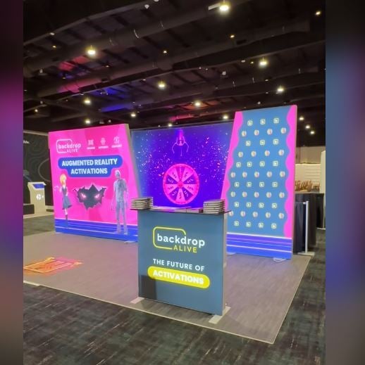 tension fabric exhibit