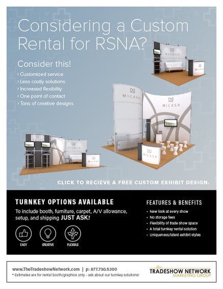rsna 20x20 island rental exhibits