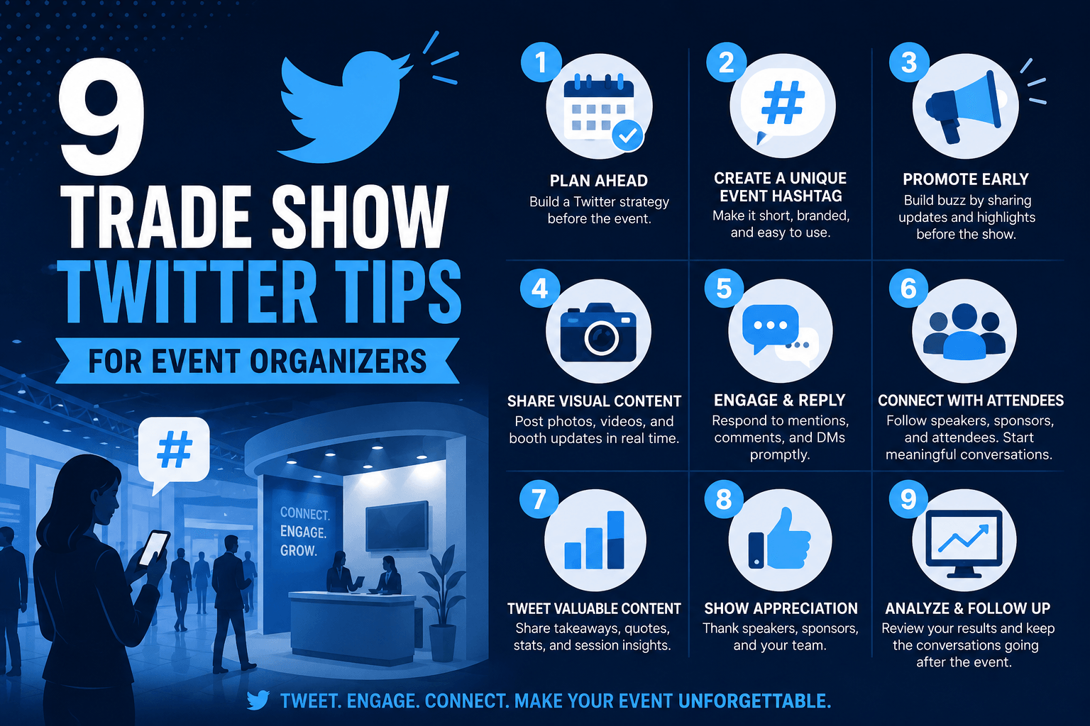 9 Trade Show Twitter Tips for Event Organizers