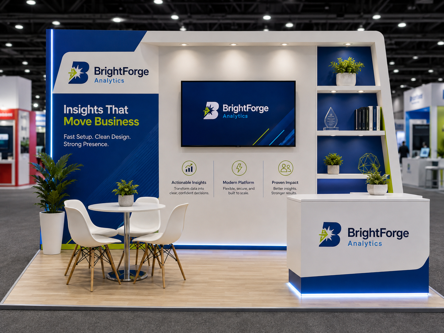 packaged rental trade show exhibits