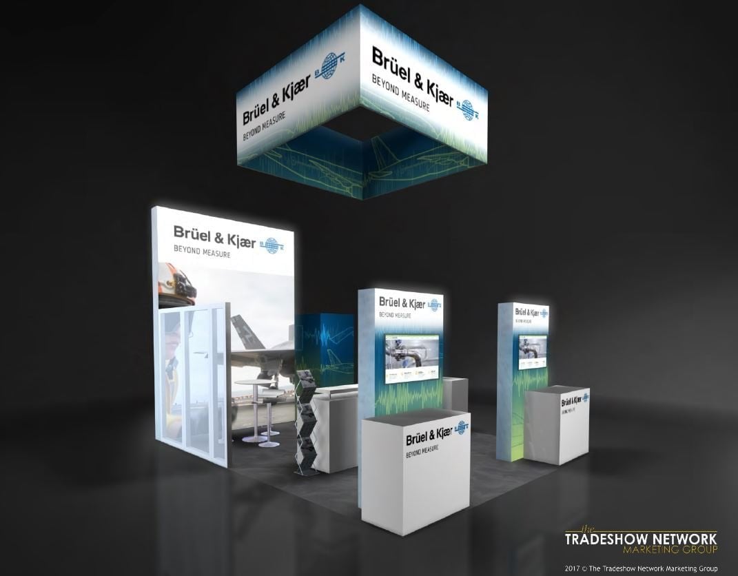 20x20 trade show rental for an industrial show