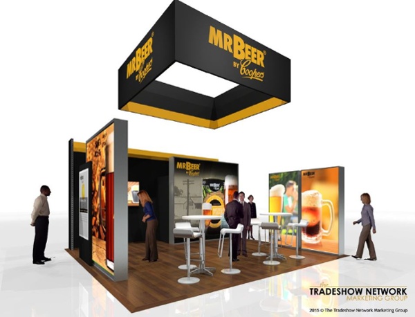 20x20 rental trade show display for nra
