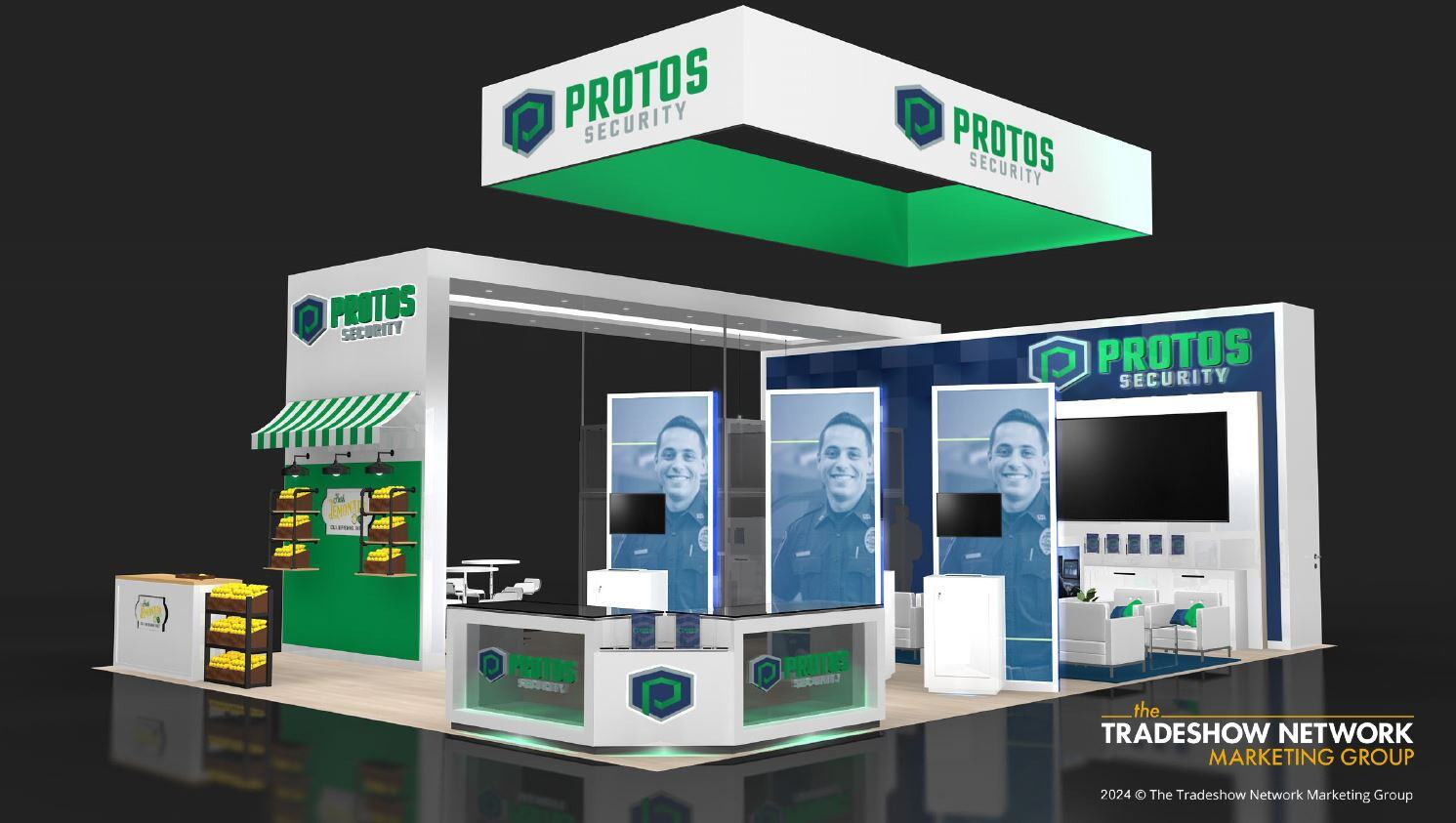30x40 island booth