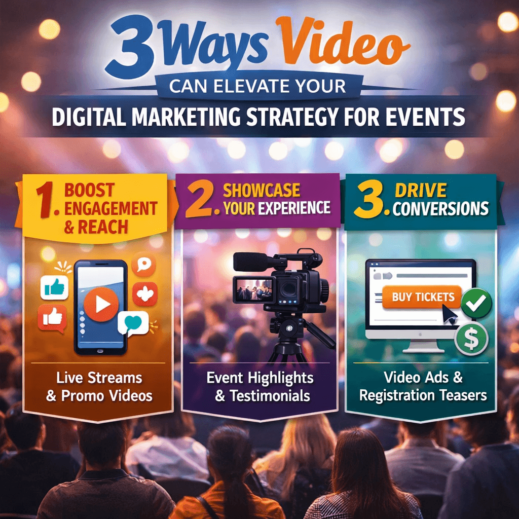 3 Ways Video can Elevate you Digital Marketing Strategy for Events