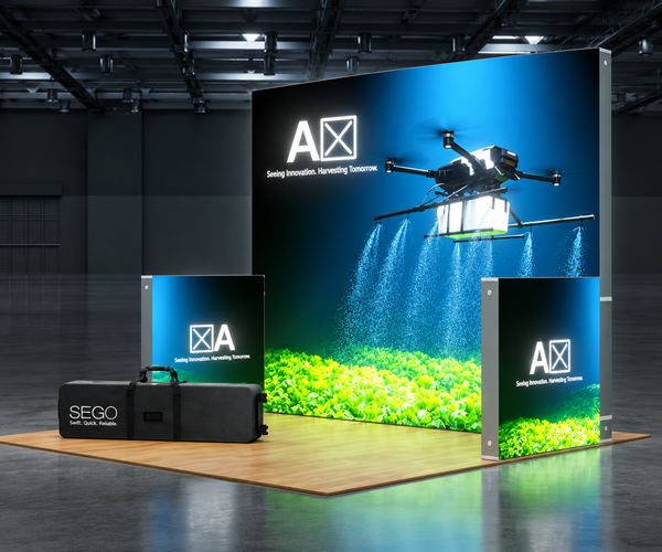 10x10 backlit exhibit