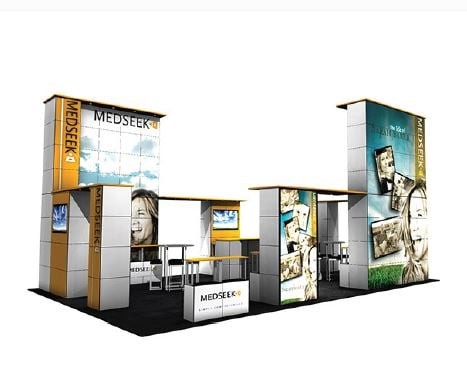 20x50 trade show rental booth