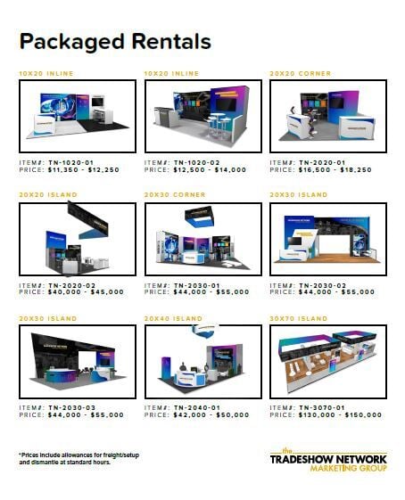 Elevate Your Trade Show Presence with Prepackaged Rental Exhibit Designs