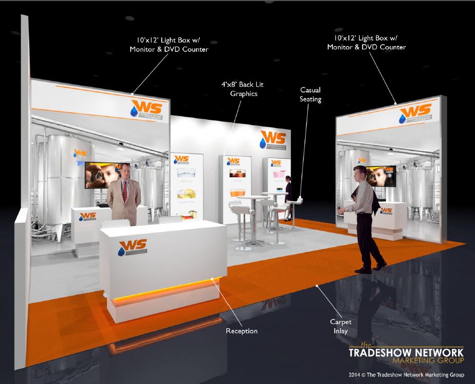 Corner Trade Show Booth Rental