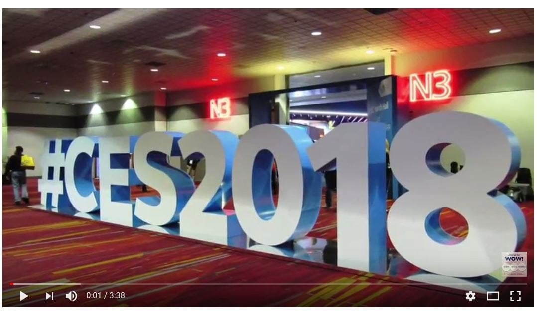 2018 CES video of trade show booths from the tradeshow network