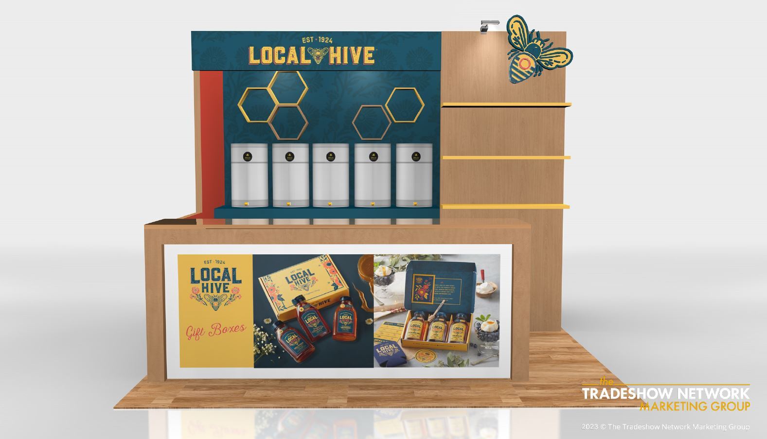 10x10 custom exhibit