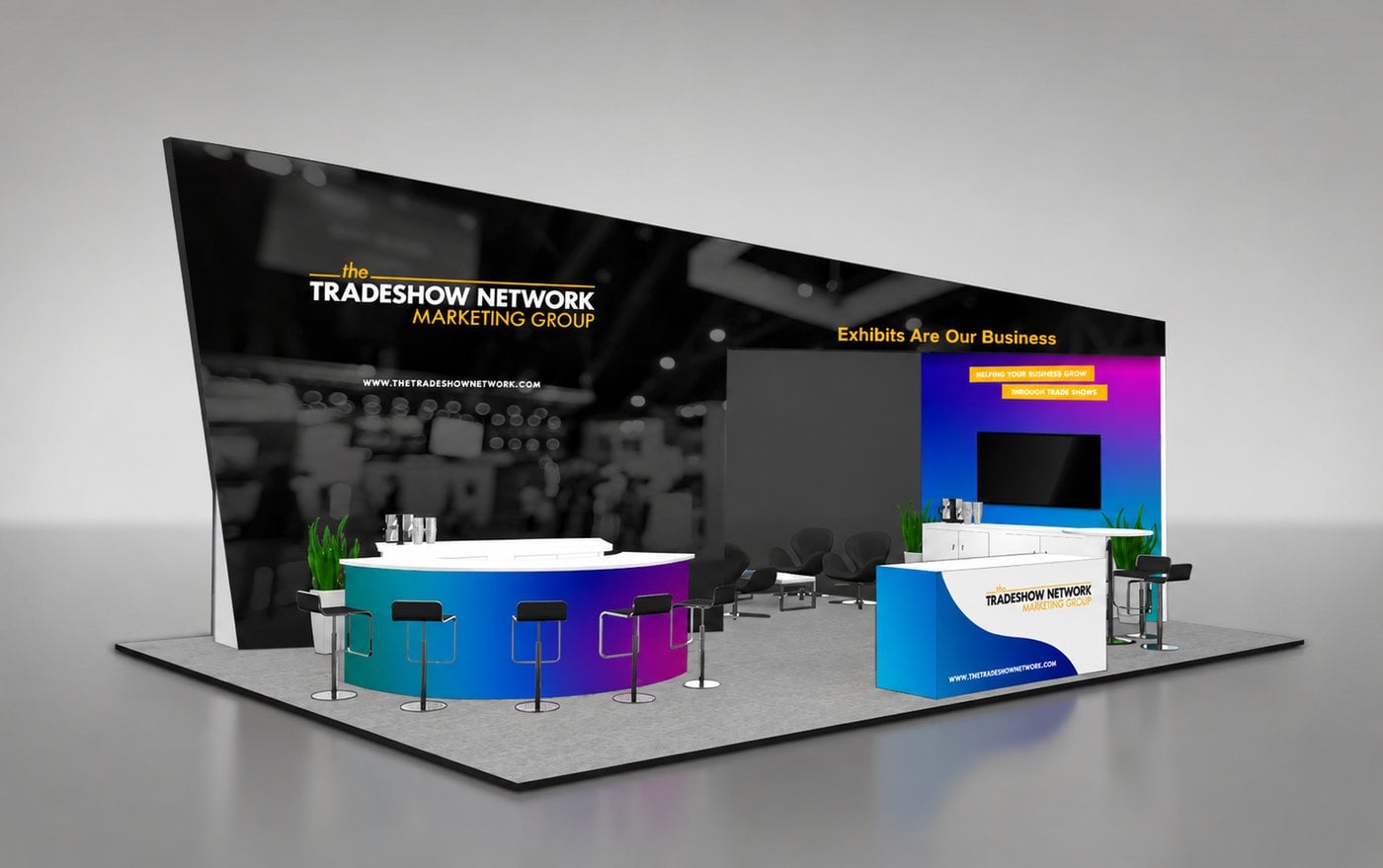 20x30 island rental exhibit
